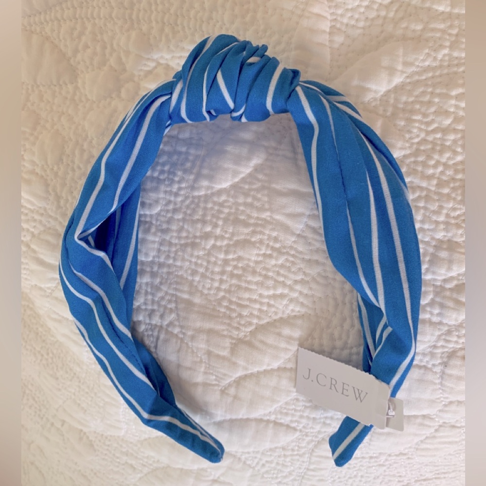 J. Crew Knot Headband Striped Cotton NWT